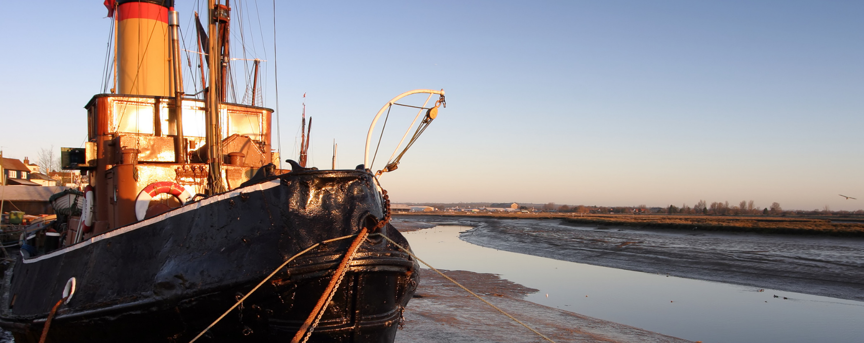 Steam Tug Brent moored in Maldon